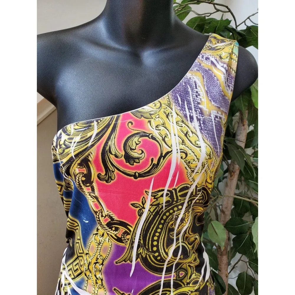 Symphony Women's Multicolor Polyester One Shoulder Off Casual Jumpsuits Size M - Image 5