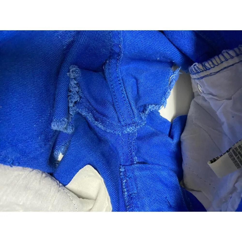 1st Kiss Womens Juniors Shorts Size 0 Blue Denim Cutoff Shortie Short Distressed - Image 5