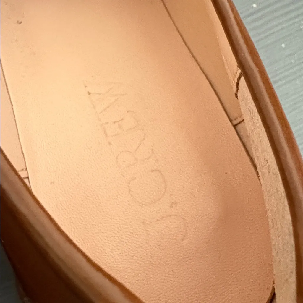 J. Crew Winona lug-sole penny loafers Italian spazzolato leather brown size 7.5 - Image 9