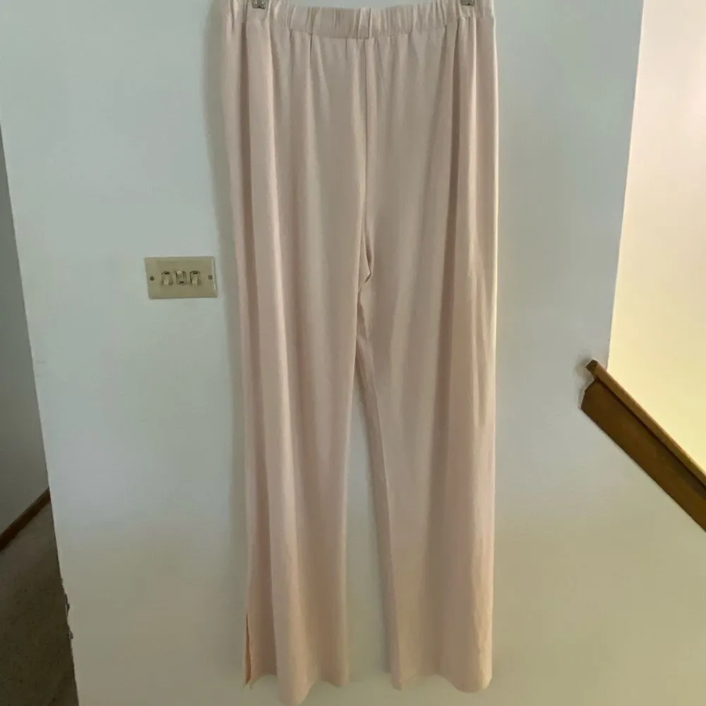 NWT blush pink split leg drawstring pants XL - Image 2