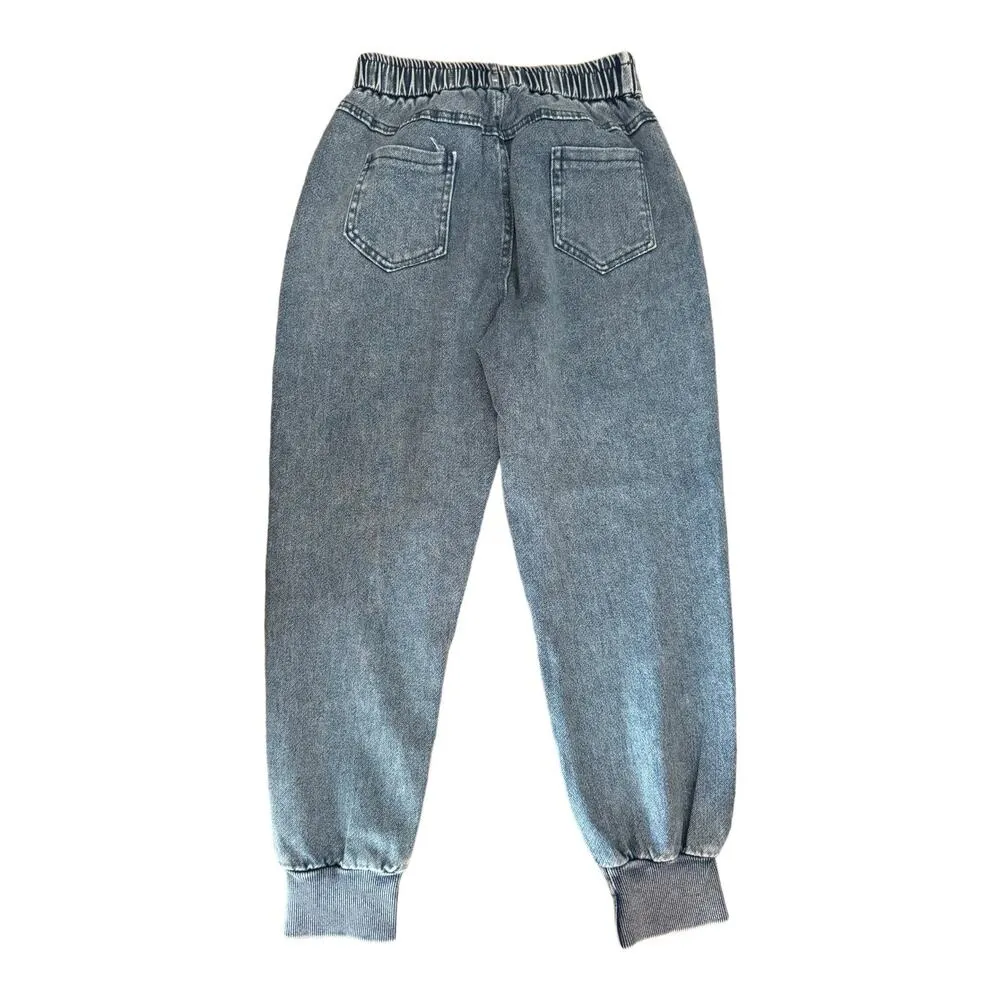 DTLS Blue jogger Jeans with elastic waistband and pockets size XS - Image 3