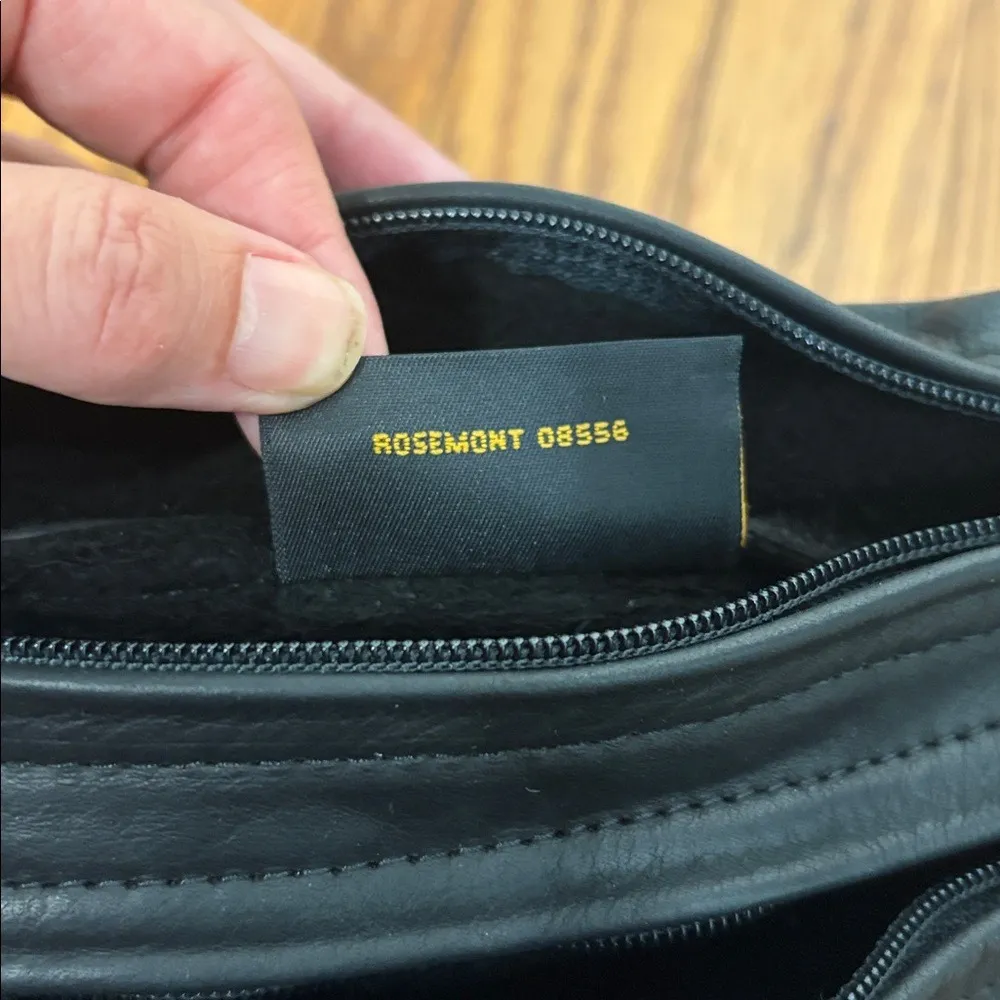 Maple Leather‎ Company Saddlebag Crossbody Bag Purse Black Buttery Soft Leather - Image 12