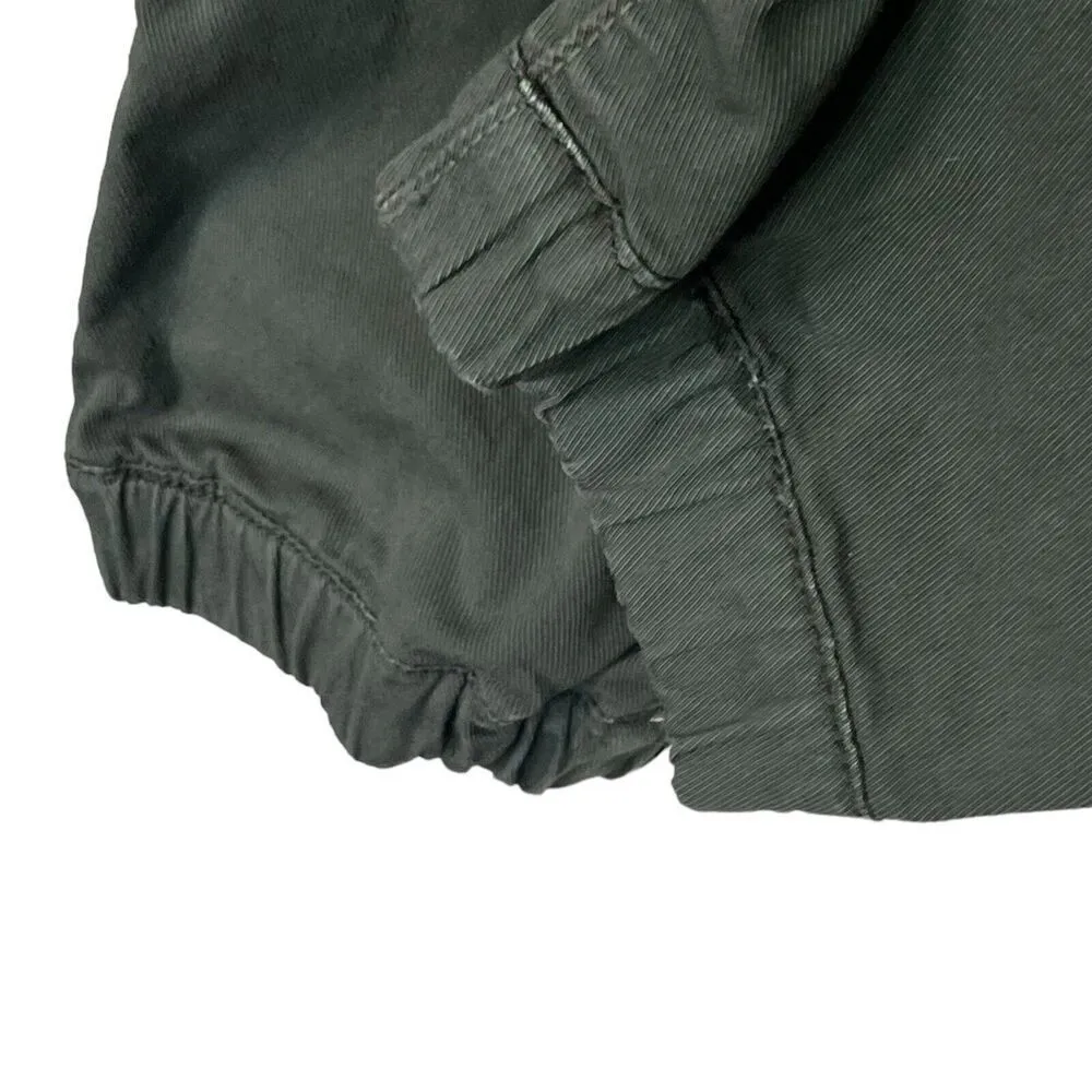 Veronica Beard Tedi Paperbag Pants Green Women’s Size 25 High Rise Cropped Twill - Image 9