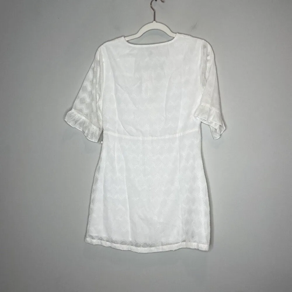 NWT ModCloth Daytime Darling White Mini Dress Size 4 - Image 6