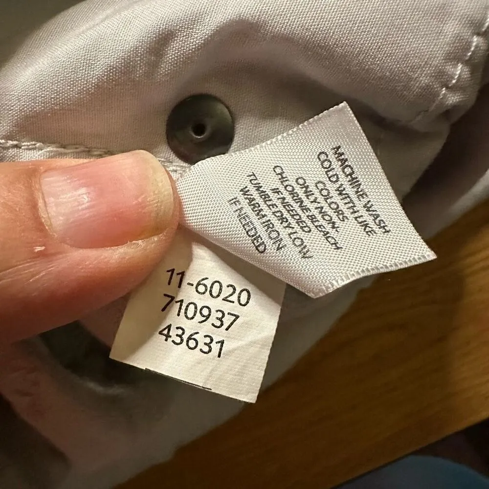 J. Jill linen pants gray white 14 Silver - Image 5