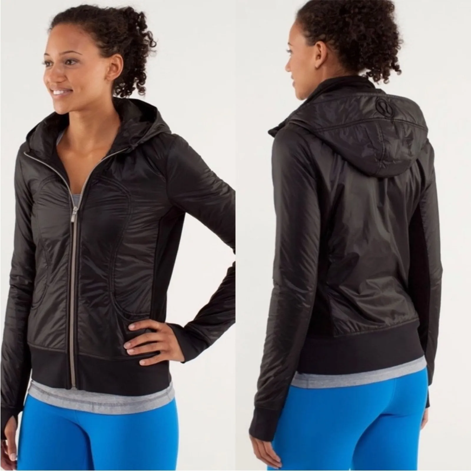 Lululemon UBA Puffer Hoodie Jacket in Lux Black 6 - Image 10