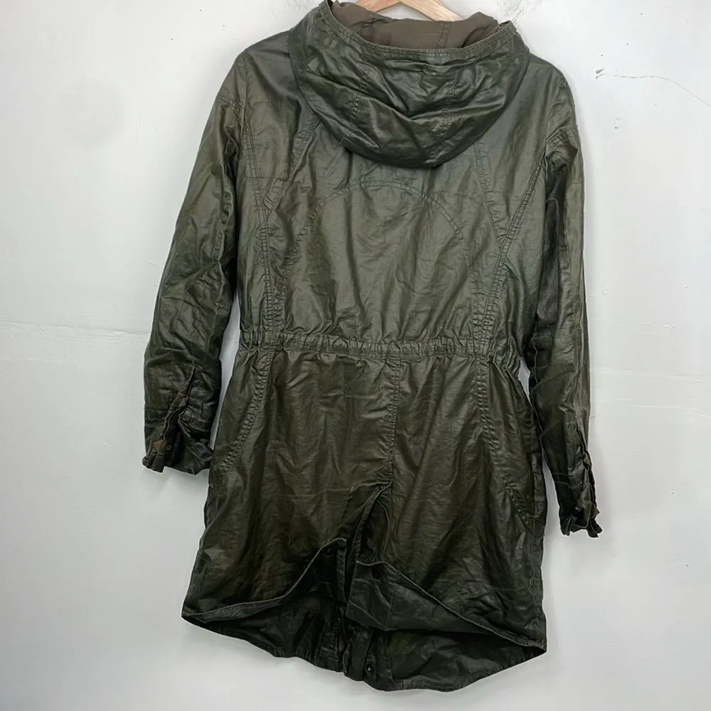 G-STAR RAW Women's Parka Jacket Hooded Black Cotton Pockets Zip size Small - Image 7