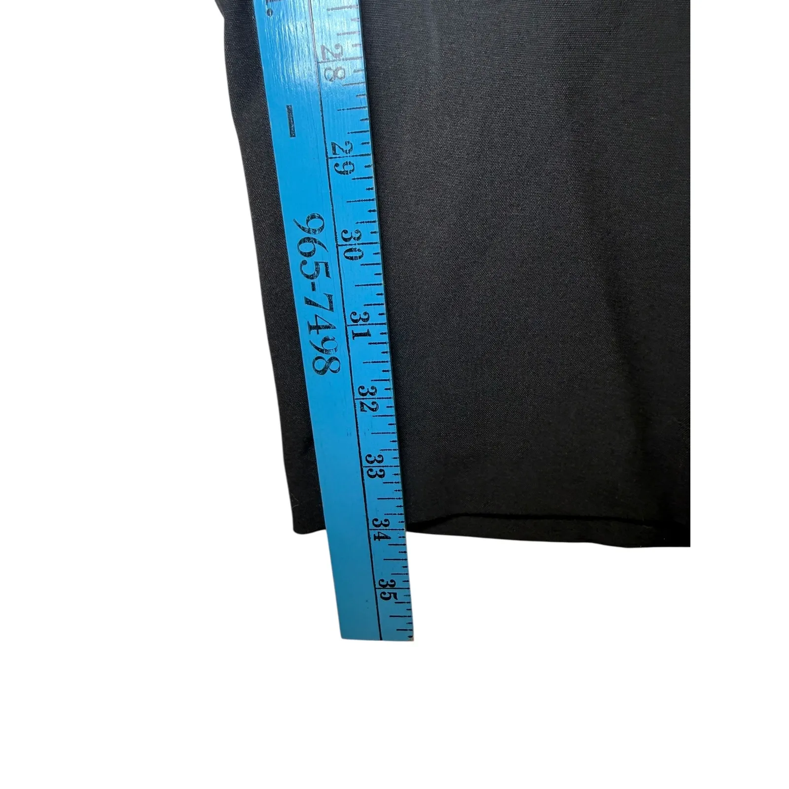 Avenue Women's Black Trouser Cool Hand Straight Leg Pants Classic Size 26T New - Image 7