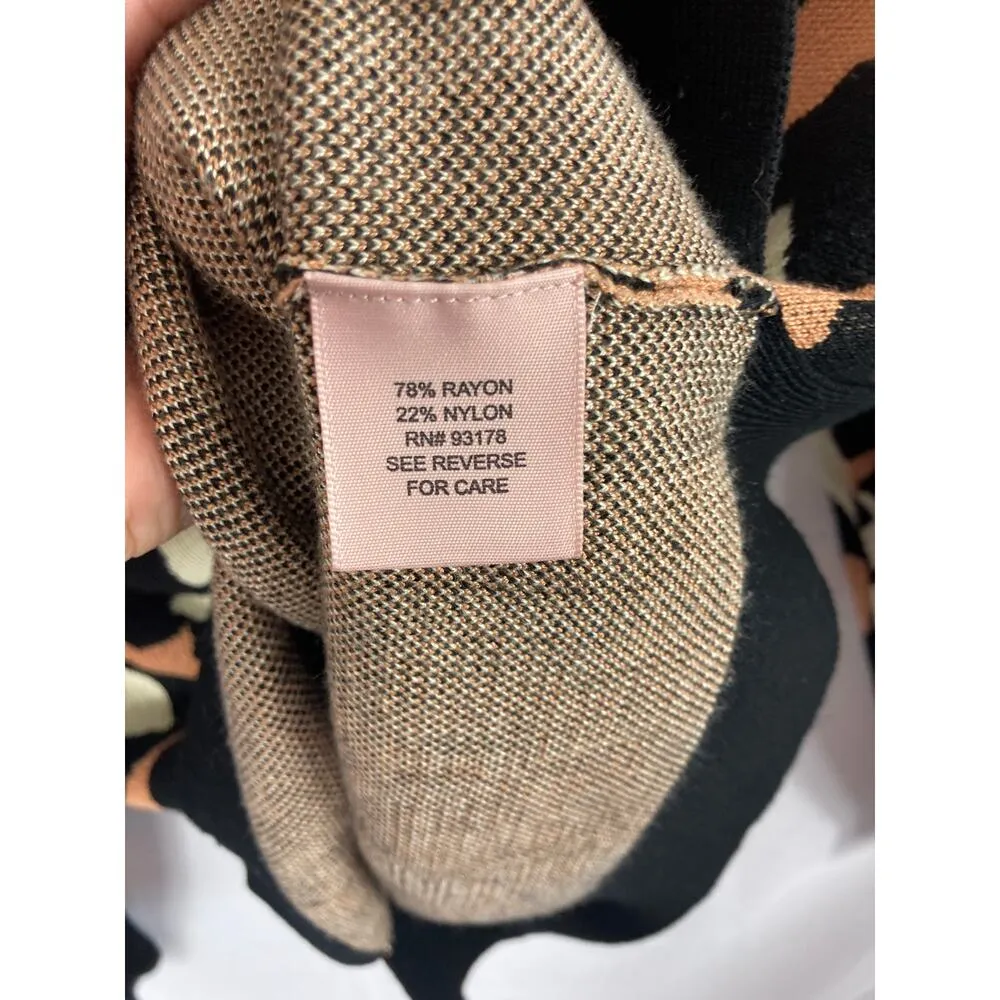 Philosophy Animal Print Crew Neck Sweater Size Large - Image 4