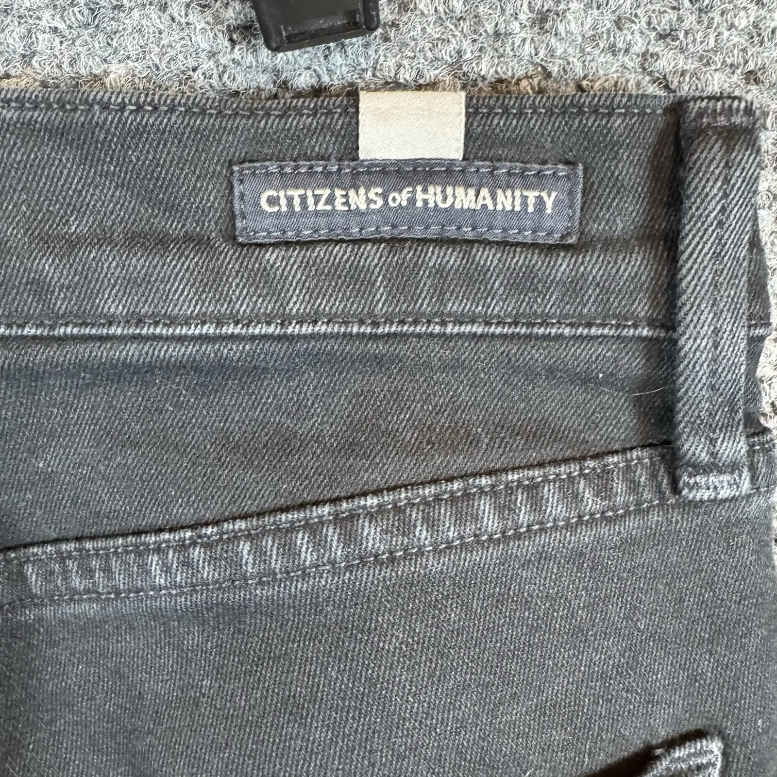 Citizens of Humanity Rocket High Rise Skinny Black Jeans Women's Size 26 Stretch - Image 7