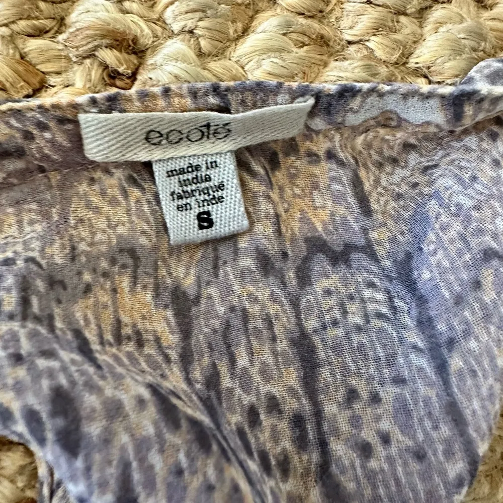 Urban Outfitters Ecoté Main Event Chiffon Embellished Tank Tan Womens S - Image 6