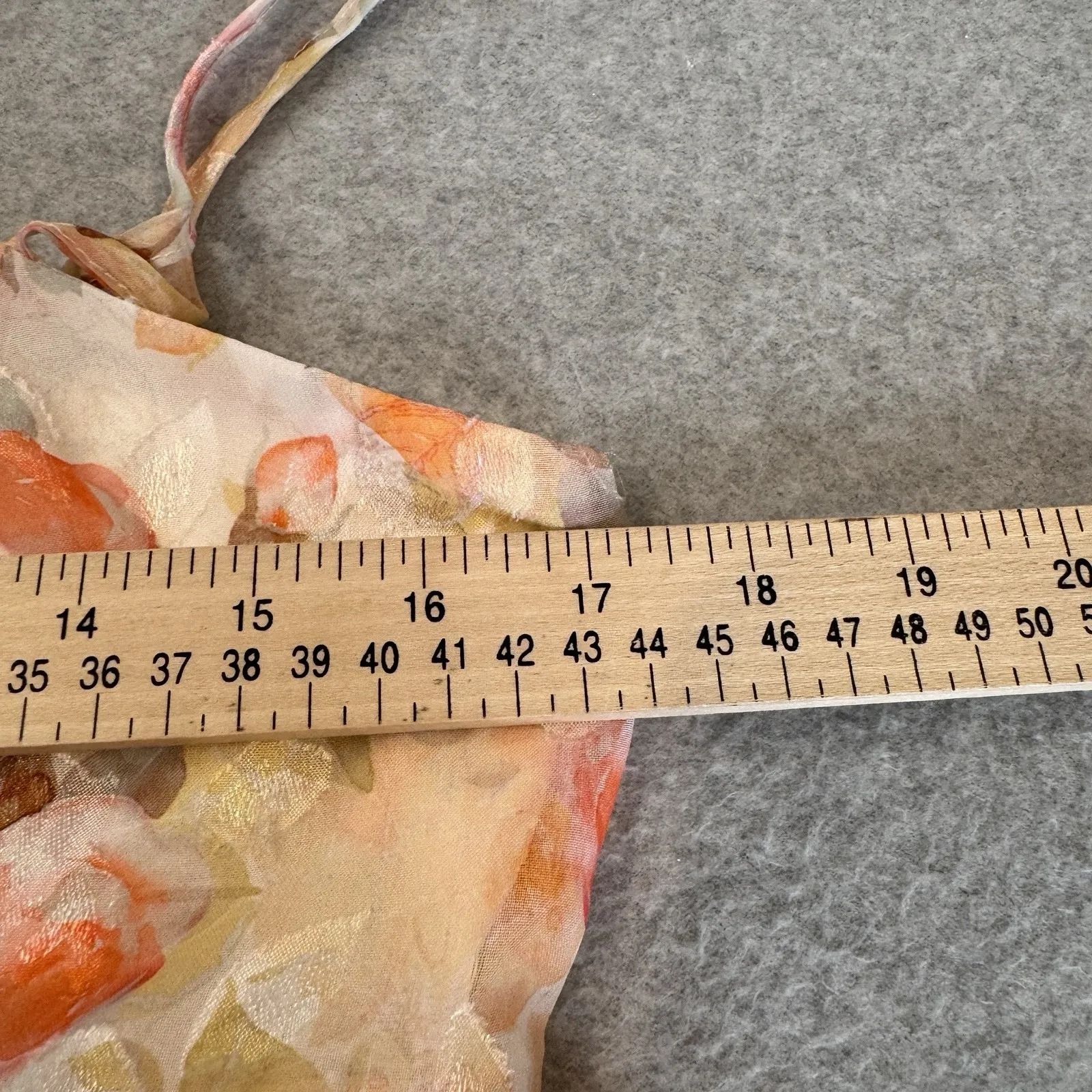 Vintage Y2K Windsor Babydoll Dress Womens M White Orange Floral Garden Fairy - Image 14