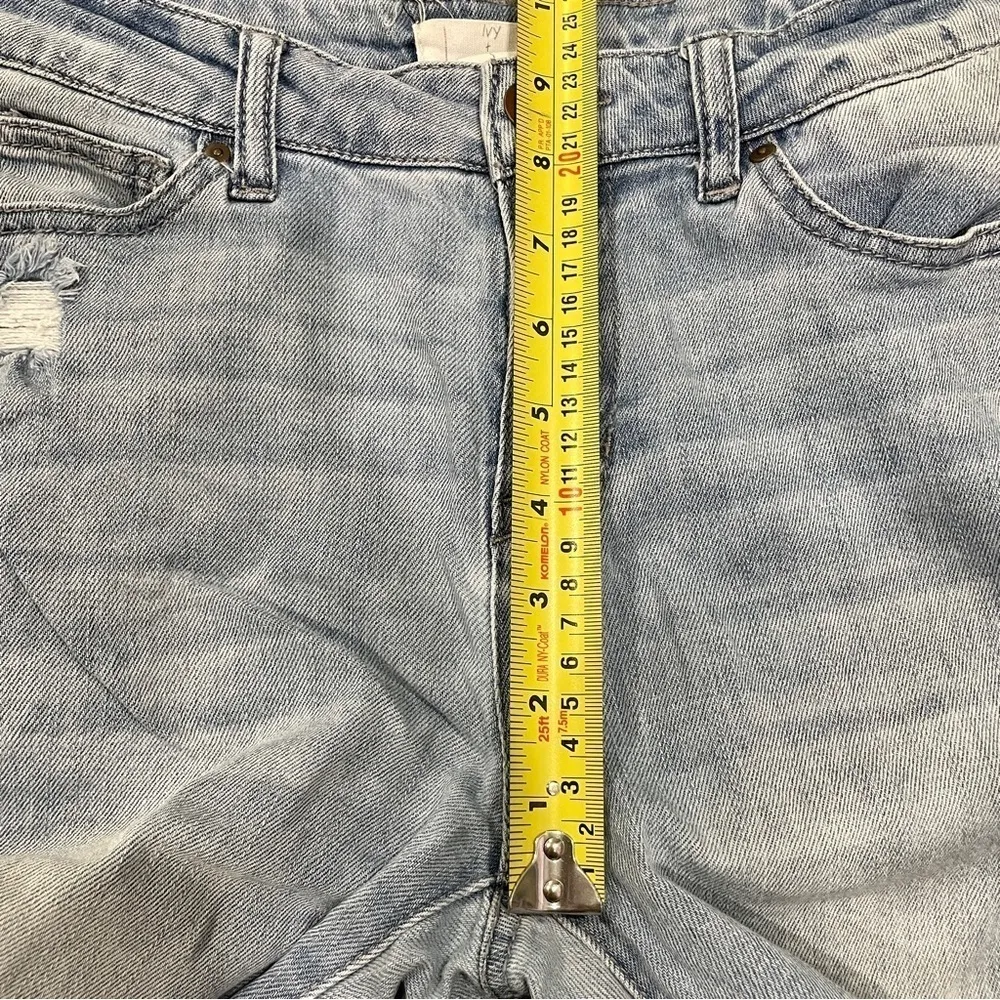 Ivy + Main Cropped Distressed Straight Leg Jeans Blue Size undefined - Image 8