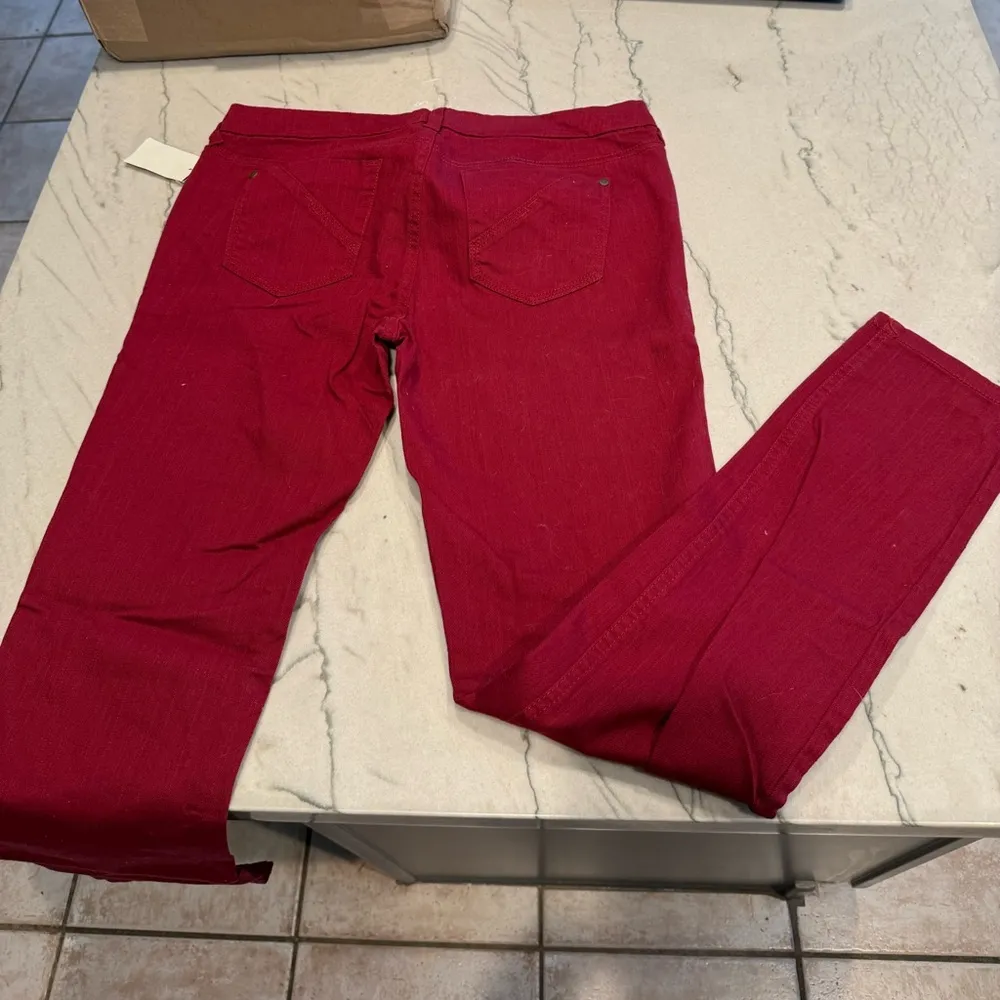 Fire Los Angeles Dark Red Skinny Jeans - Image 9