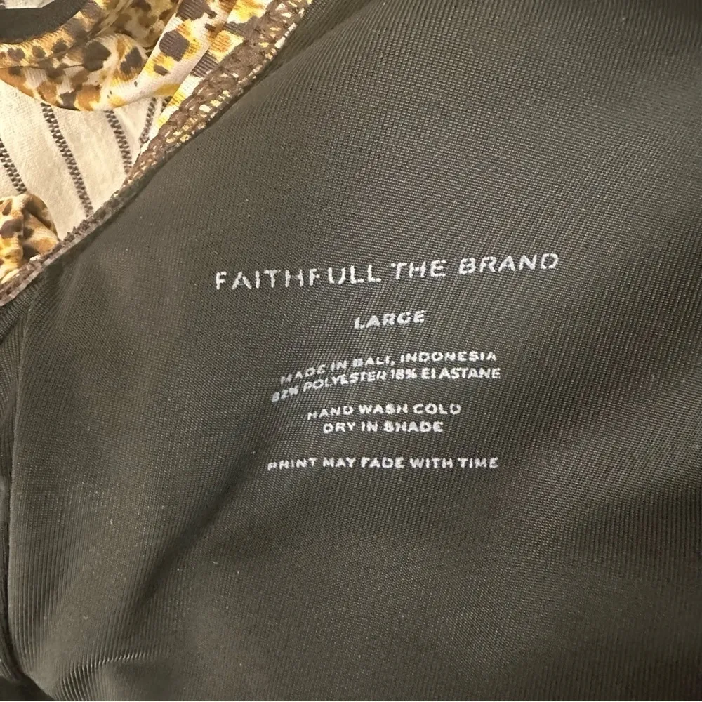 Faithfull The Brand Hilda Cinch Waist Animal Print One-Piece Swimsuit large - Image 6