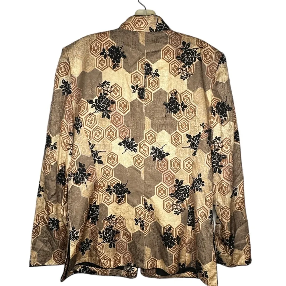 Vintage Safe Silk Adrianna Papell Silk Suit Jacket - Image 4