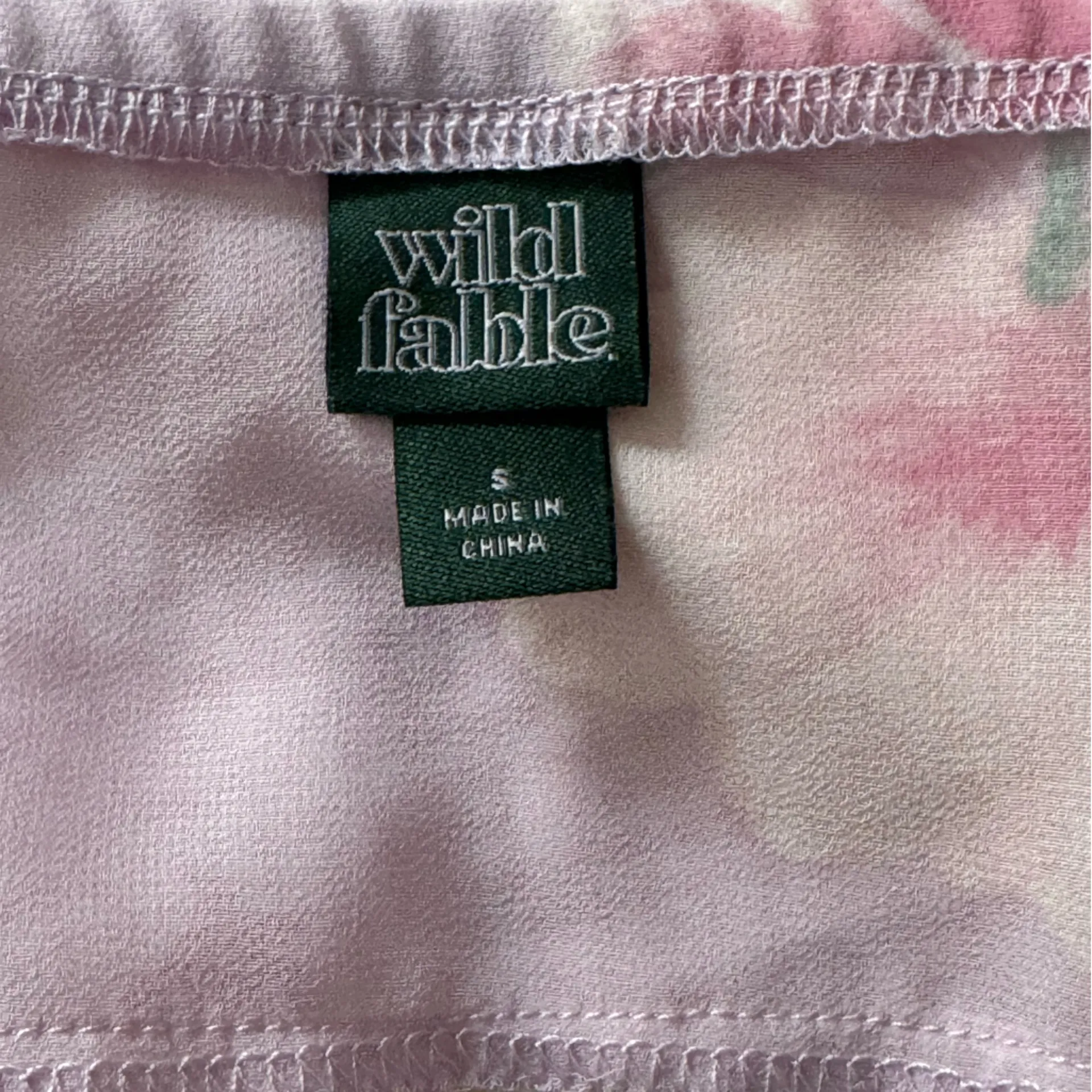 Wild Fable Pink Floral Lace Trim Tank Top Cami - Image 5