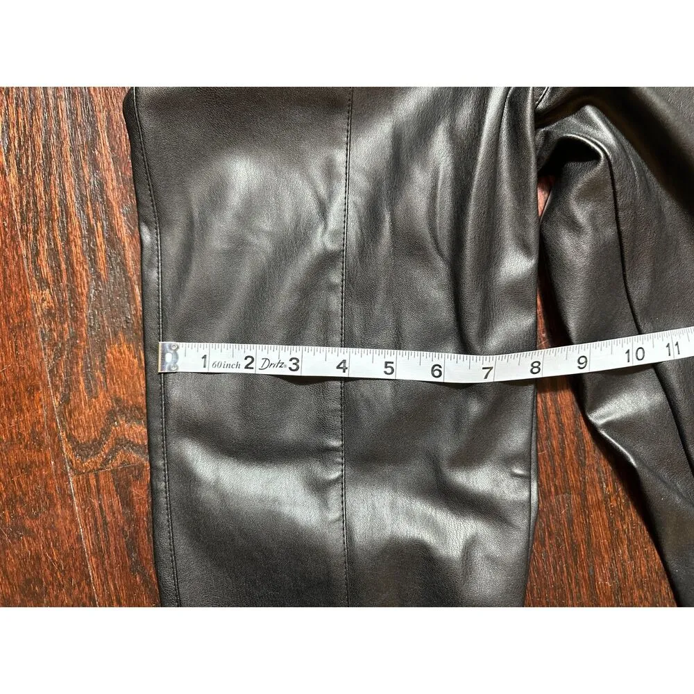 LBLC the Label High Rise Black Faux Leather Pants Revolve Size XS - Image 10