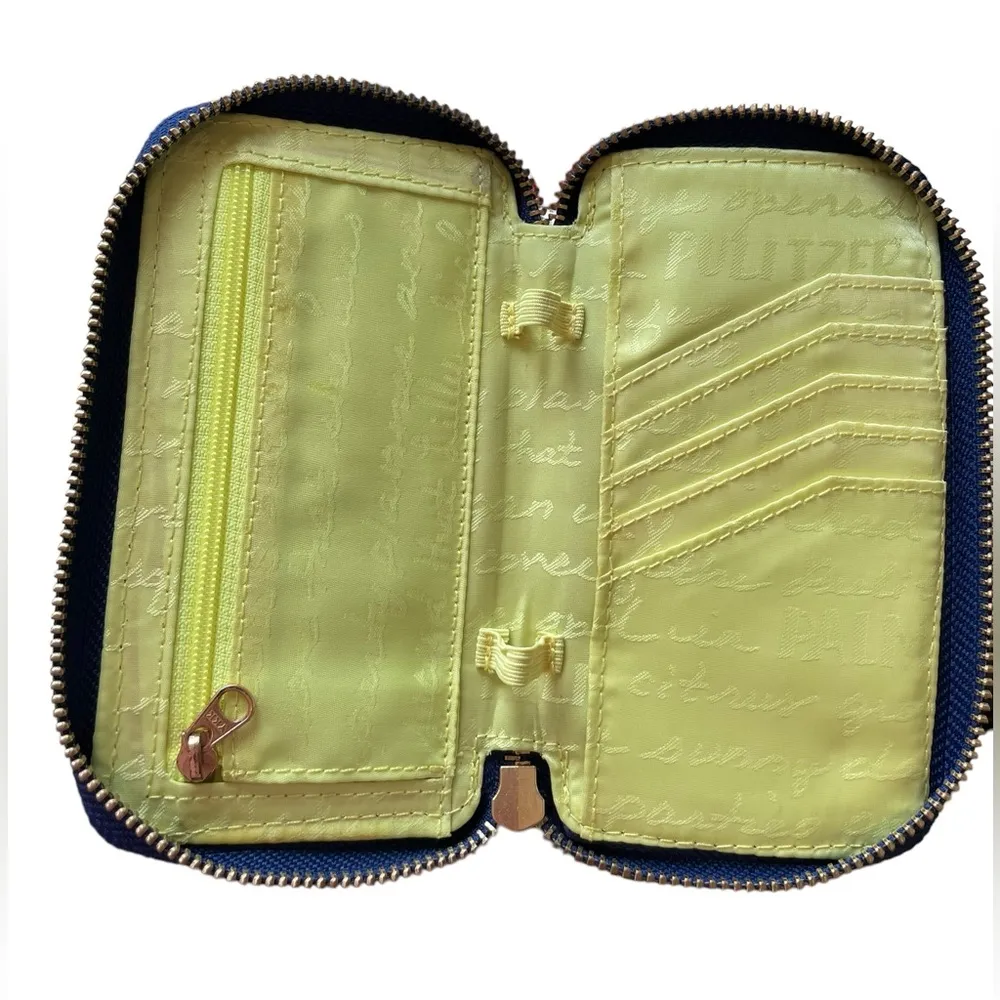 Lily Pulitzer Blue Green Pink Elephant Print Preppy Southern Wristlet Wallet - Image 3