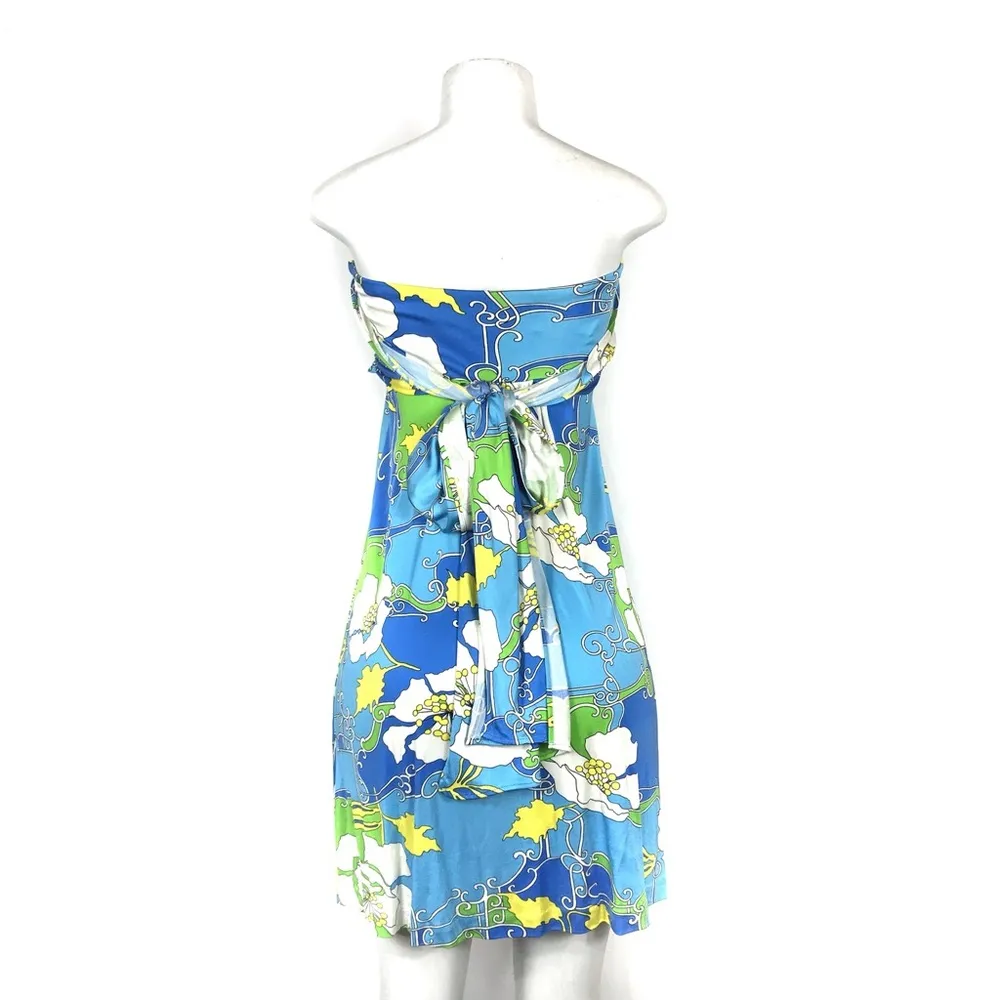 Tibi Dress Size XS Sleeveless Floral 100% Silk - Image 4