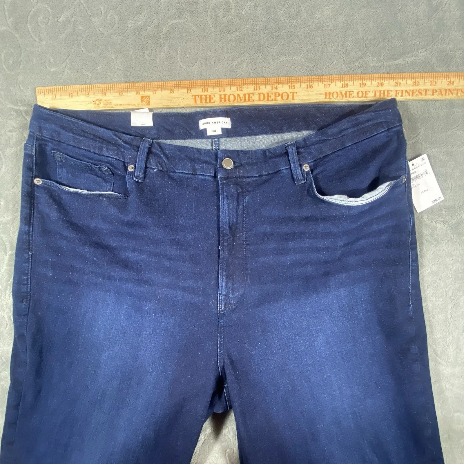 Good American Good Legs‎ Skinny Jeans 22 Plus Dark Blue Mid Rise Slimming New - Image 9