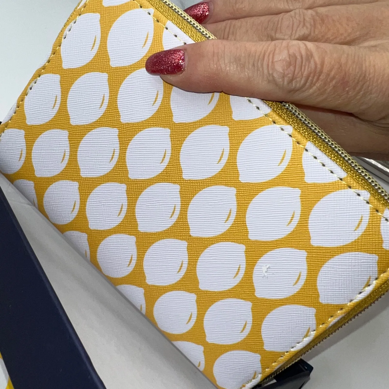 Dabney Lee Lemon Print Wristlet Wallet & Card Case Set - New - Image 6