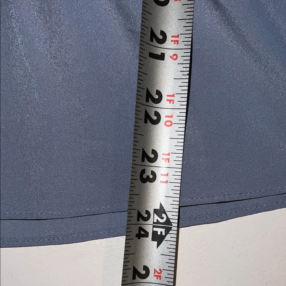 Nine West Blue Buttoned Peplum Blouse - Image 10