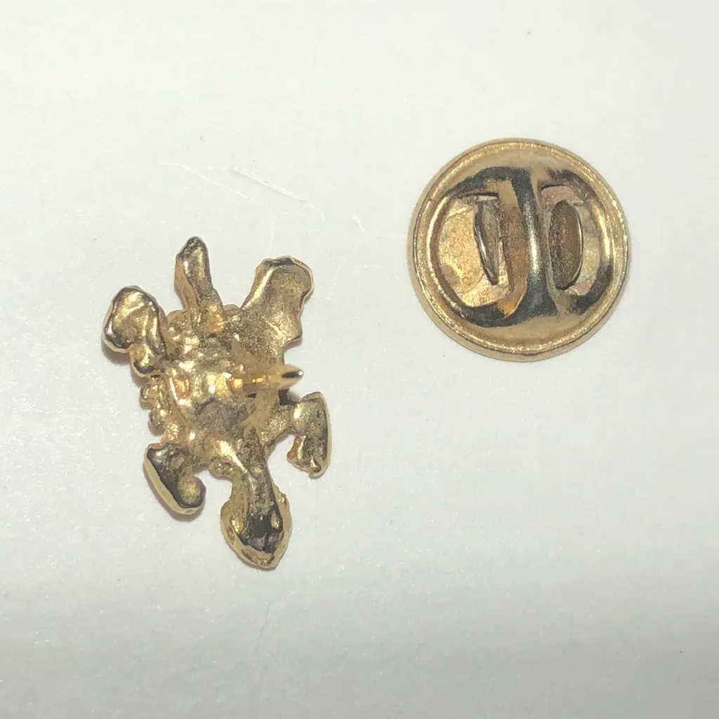 Gold Tone Vintage Turtle Scatter Brooch - Image 3