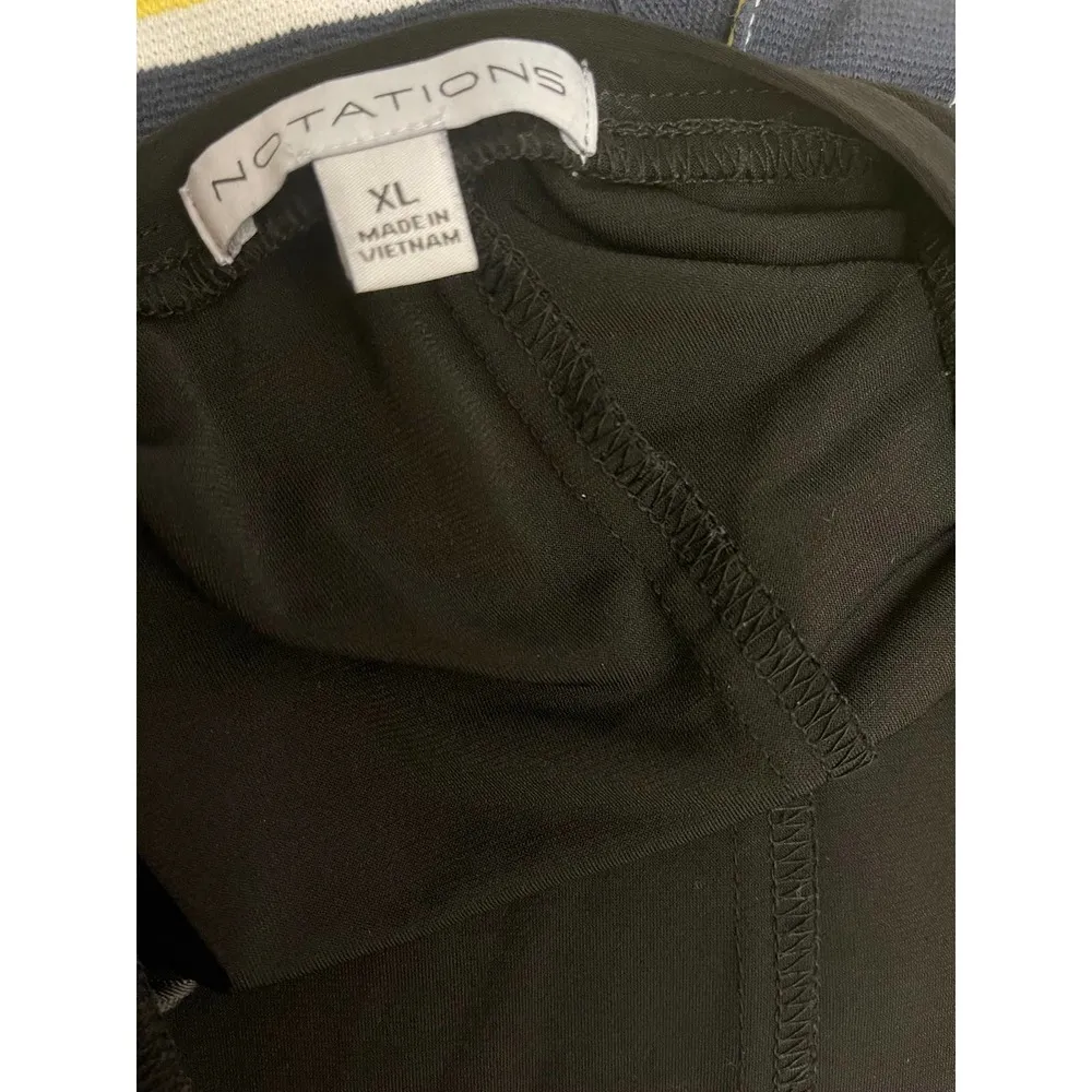 Notations Black Chiffon Embellished Top - Image 3