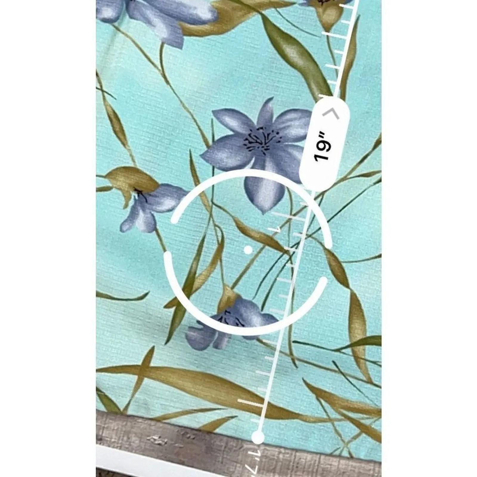 NWT Caribbean‎ Joe Tropical Floral Crystal Blue Skort Skirt sz 14 - Image 8