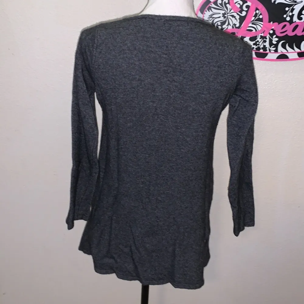 Benedetta B Italian grey merino wool cashmere sweater Gray Size M - Image 5