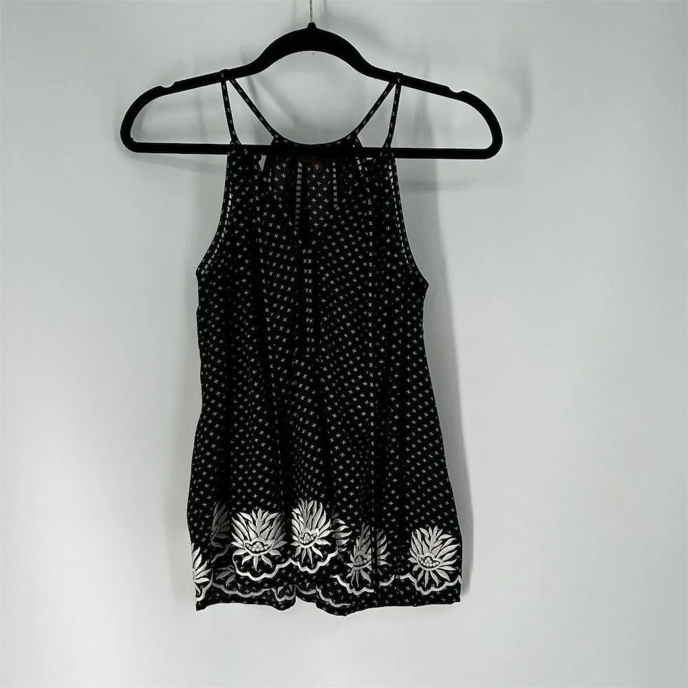 Ranna Gill Women's Halter Blouse Black Embroidered Camisole - Image 5