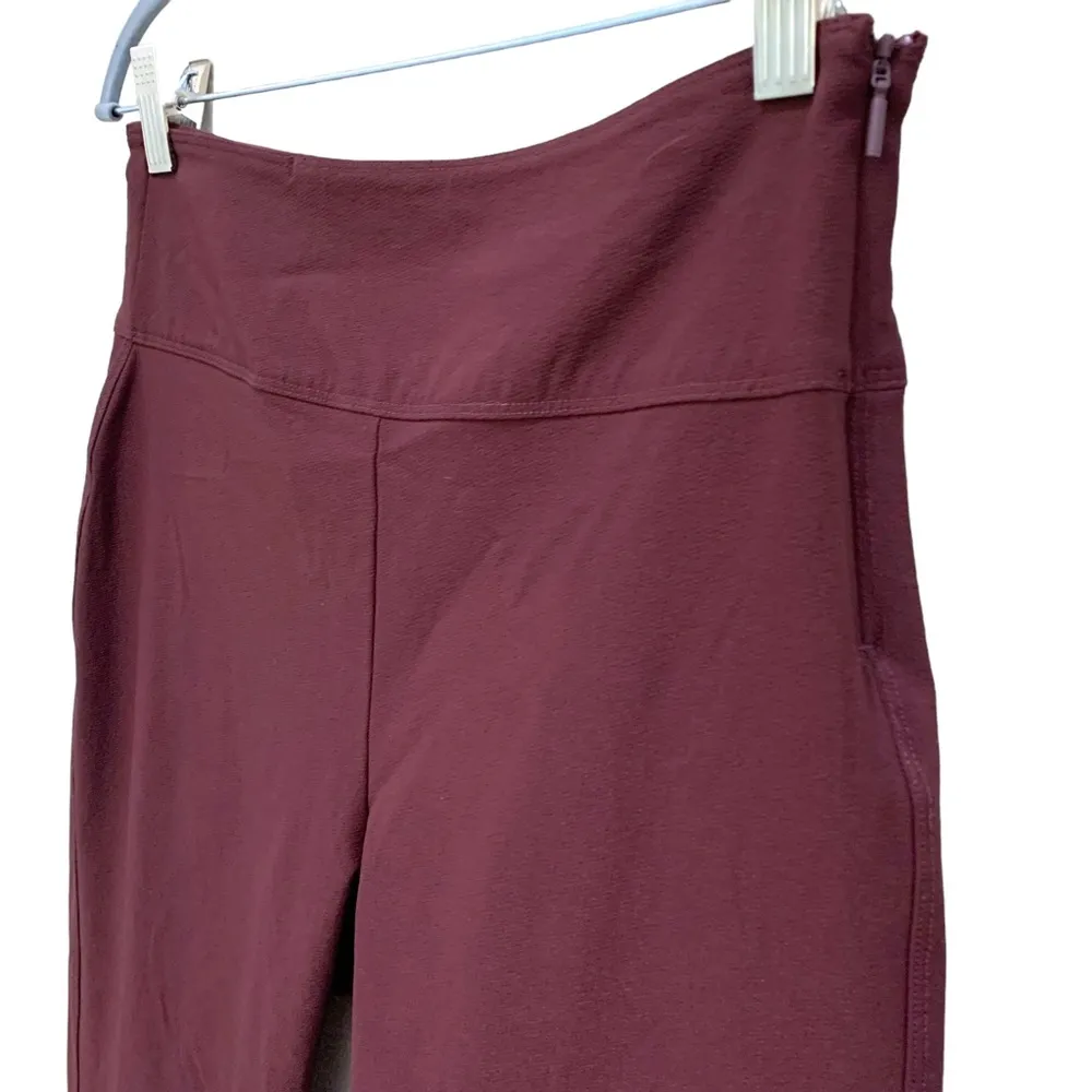 Athleta 6 Wander skinny stash pant in maroon wine red burgundy cigarette jegging - Image 9