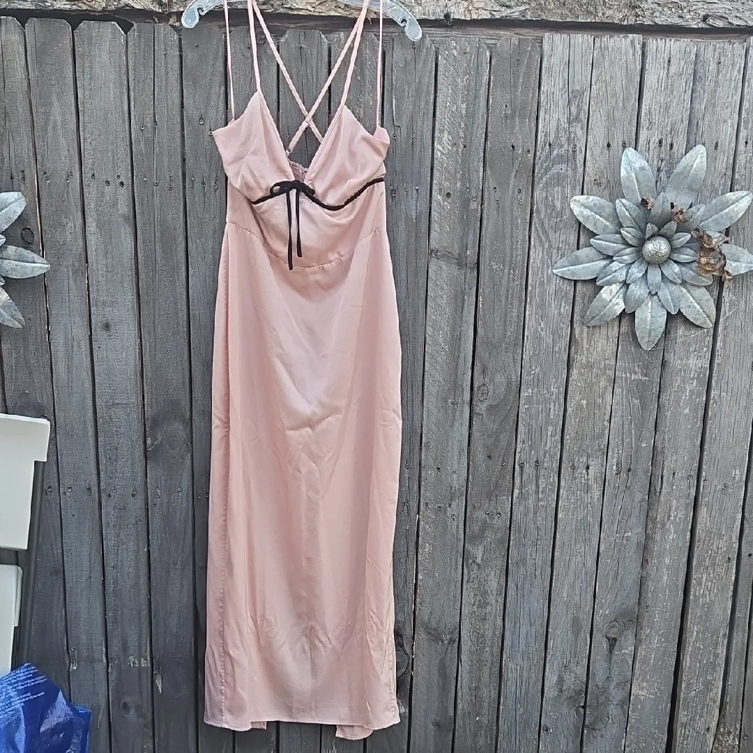 Reformation Pink Maxi Dress - Image 4