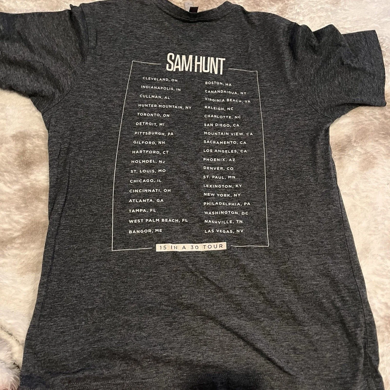 Sam Hunt Shirt Mens M Gray Next Level Apparel Short Sleeve Crew Neck Tee Shirt Size M - Image 6