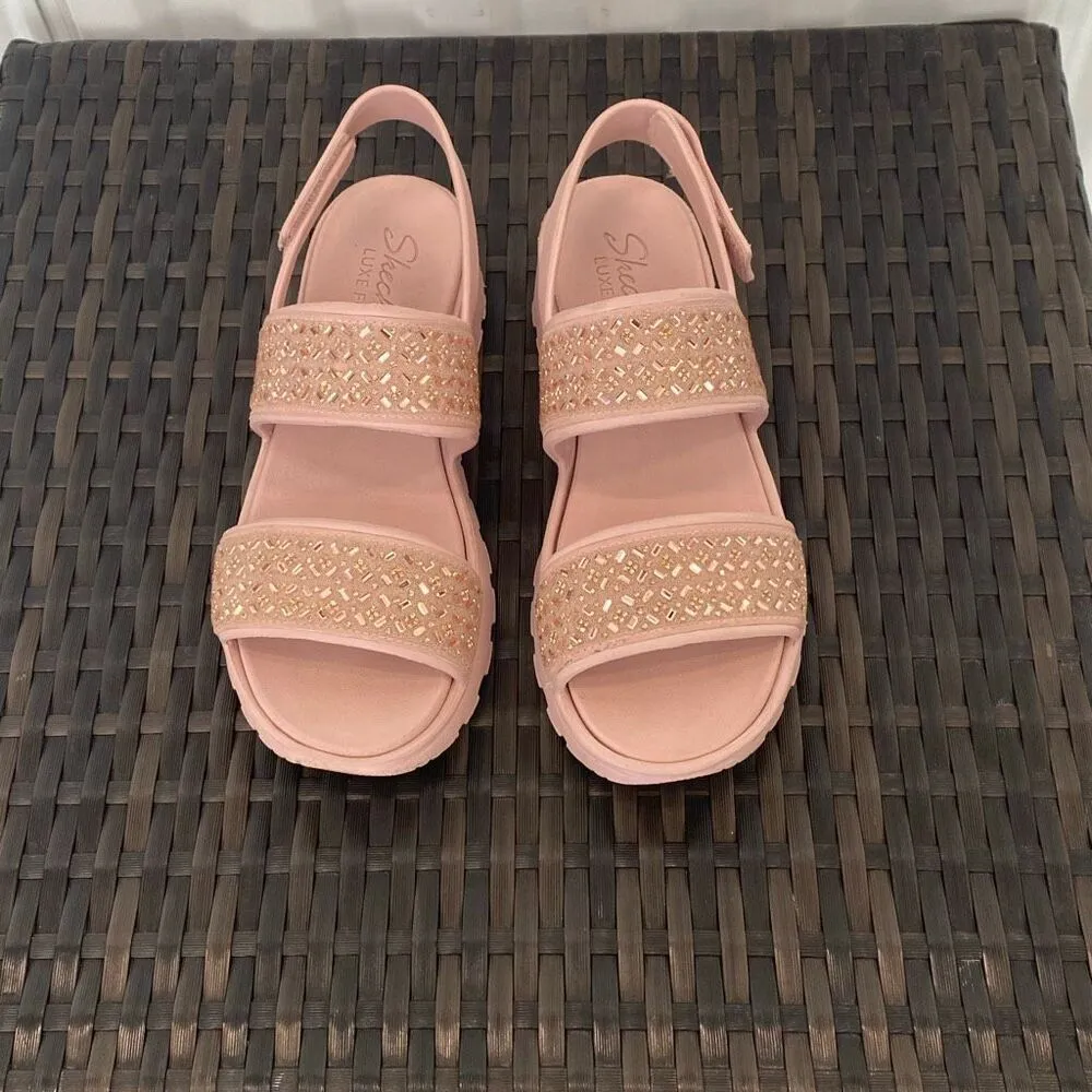 Sketchers foamies footsteps party vibe  Sandals, women’s size 9 - Image 2