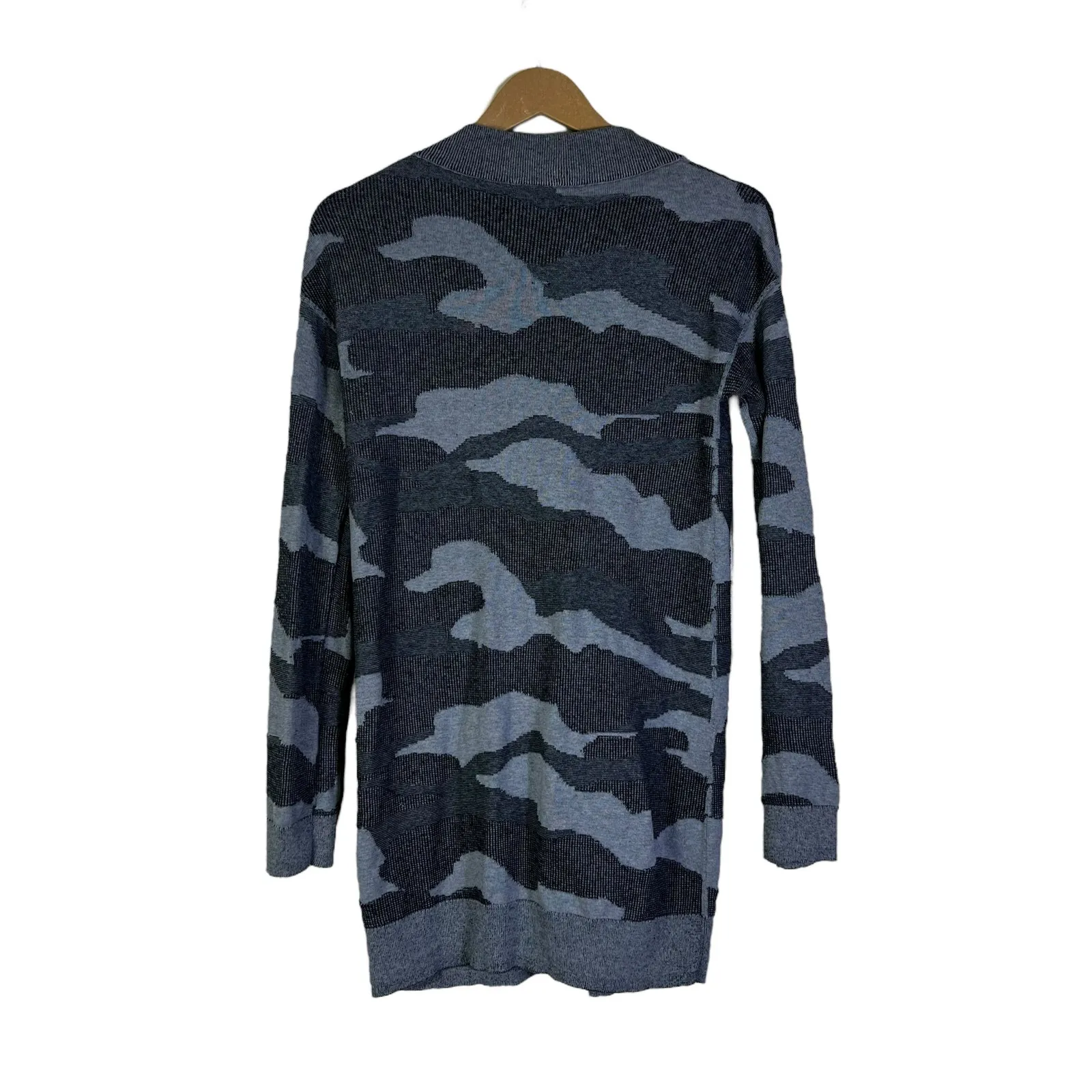 Columbia Firwood Cardigan Womens XS Gray Camo Button Front 100% Cotton Cozy - Image 4