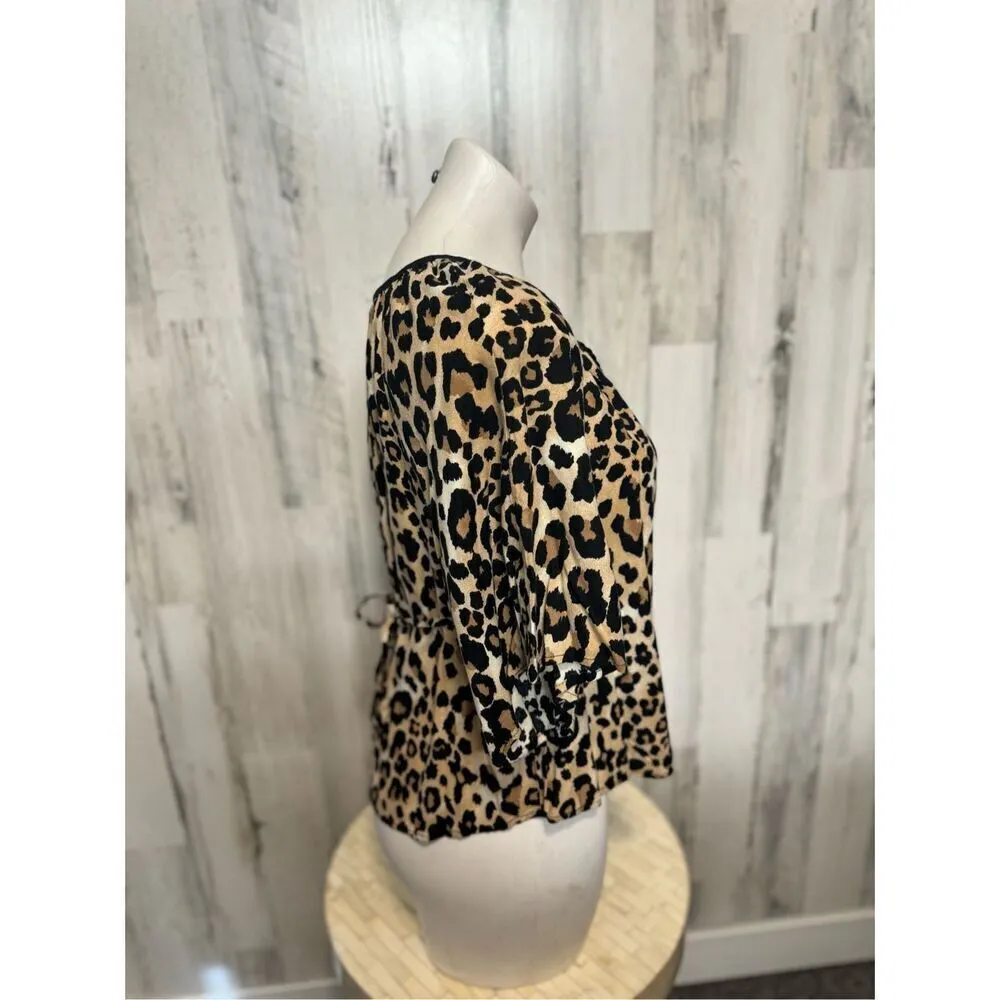 Cheetah blouse Tan - Image 4