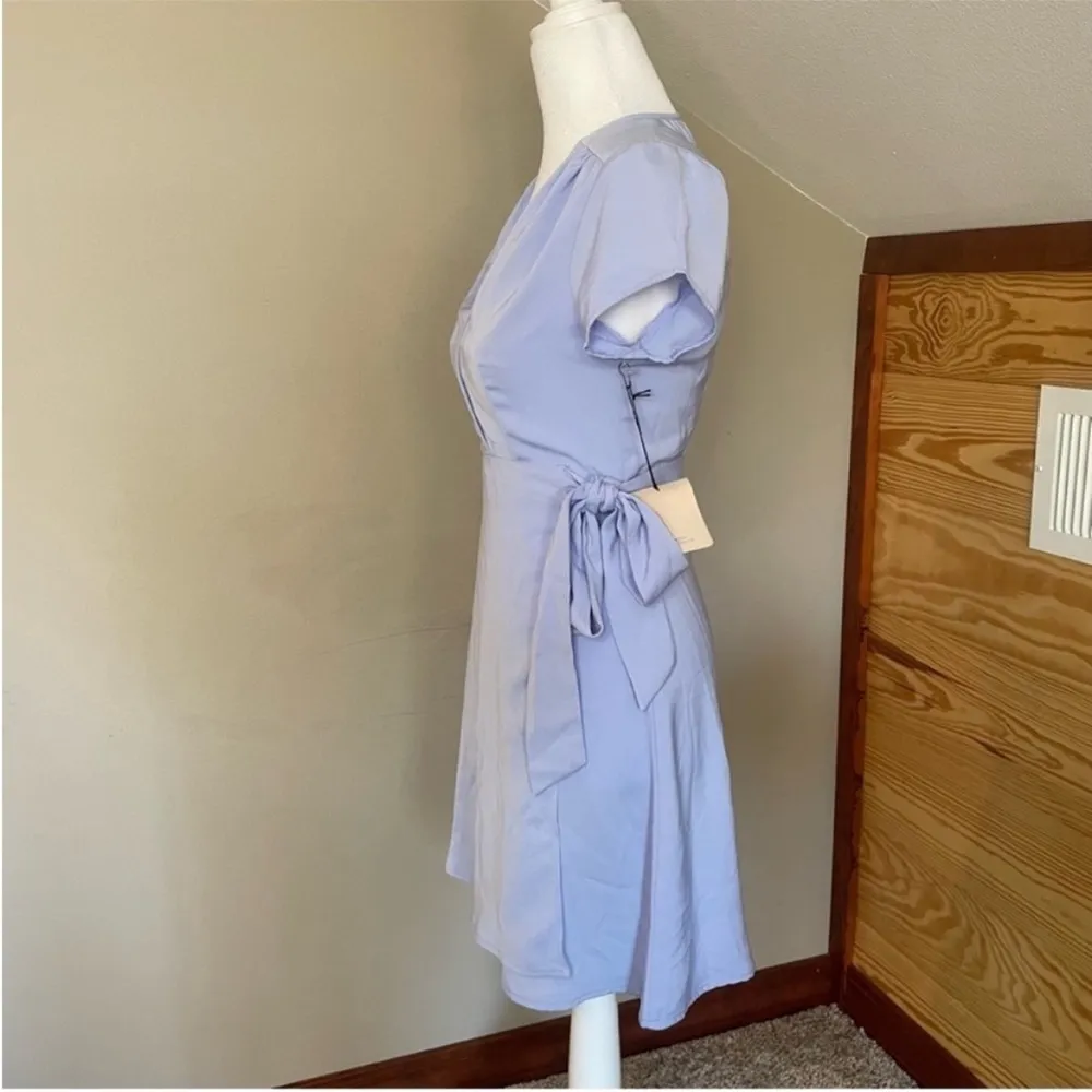 Superdown Kaia Light Blue Wrap Mini Dress Extra Small NWT - Image 5
