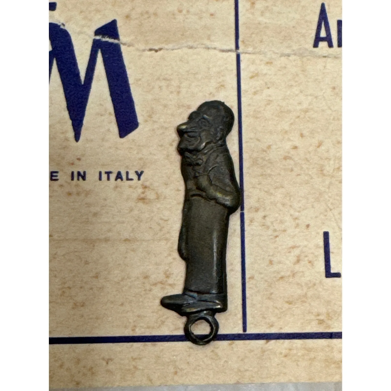 OOAK 1950s Black Velvet Evening Bag w/ Starburst Embossed brass lock top handle - Image 14