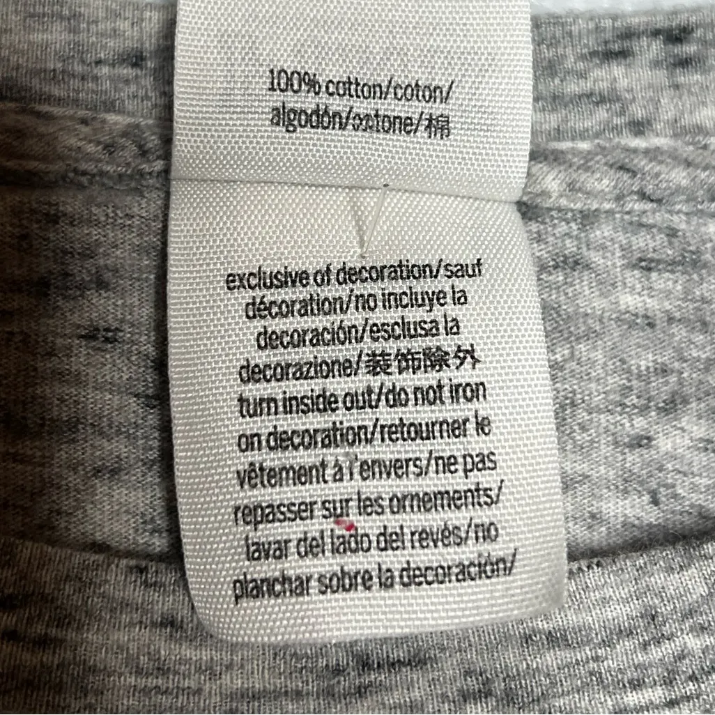 Victoria’s Secret PINK Grey Gold Sequin Dog Logo Long Sleeve Tee Shirt Size M - Image 8