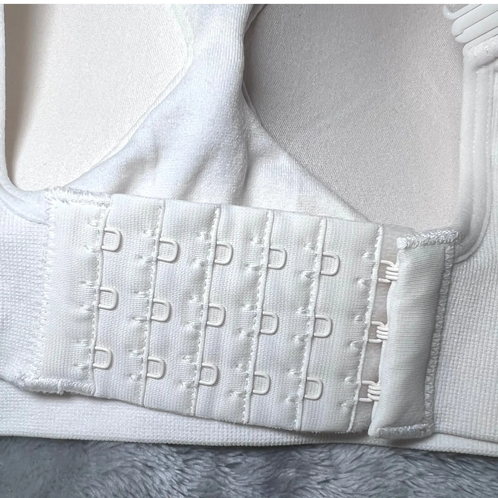 Auden Nursing Lightly Lined Seamless Bra Womens Medium White Adjustable Straps - Image 4