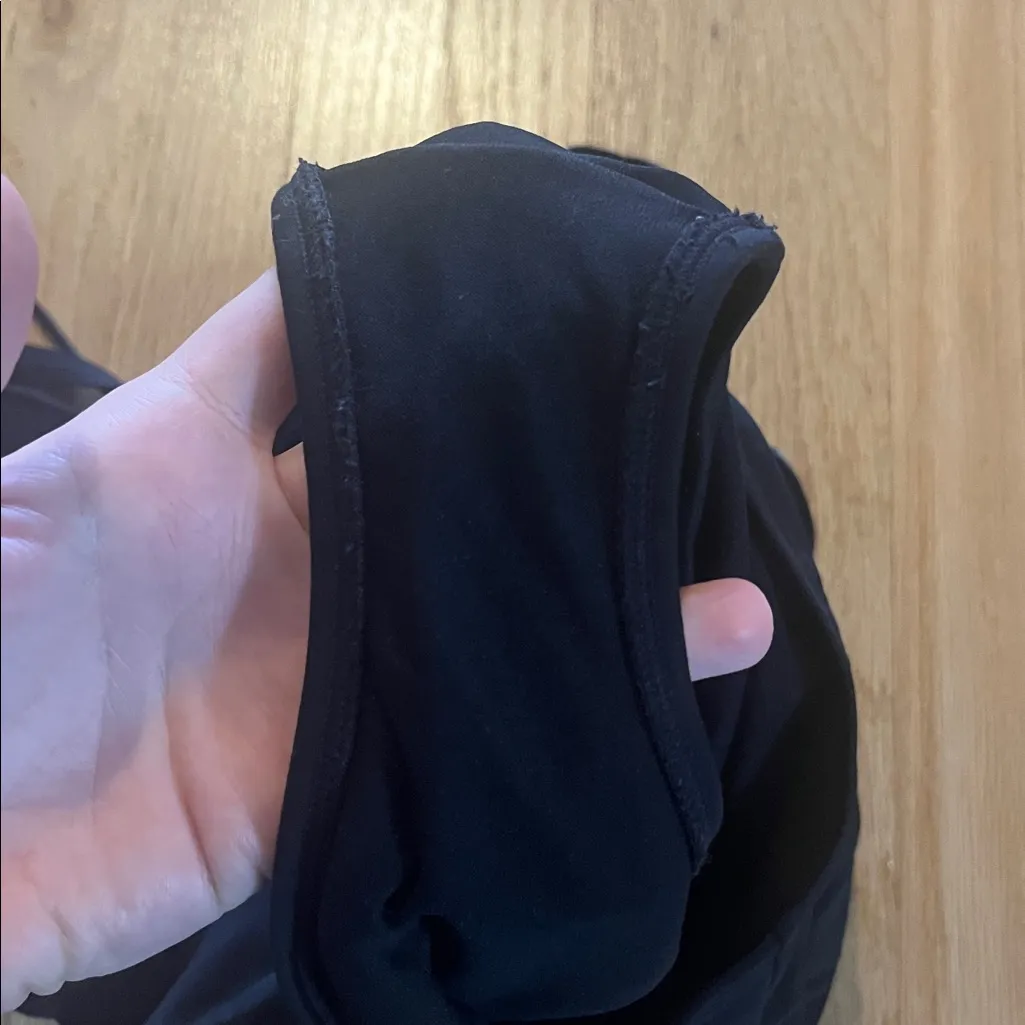 Athleta Black Aqualuxe Molded Square Plunge One Piece Sz M - Image 7