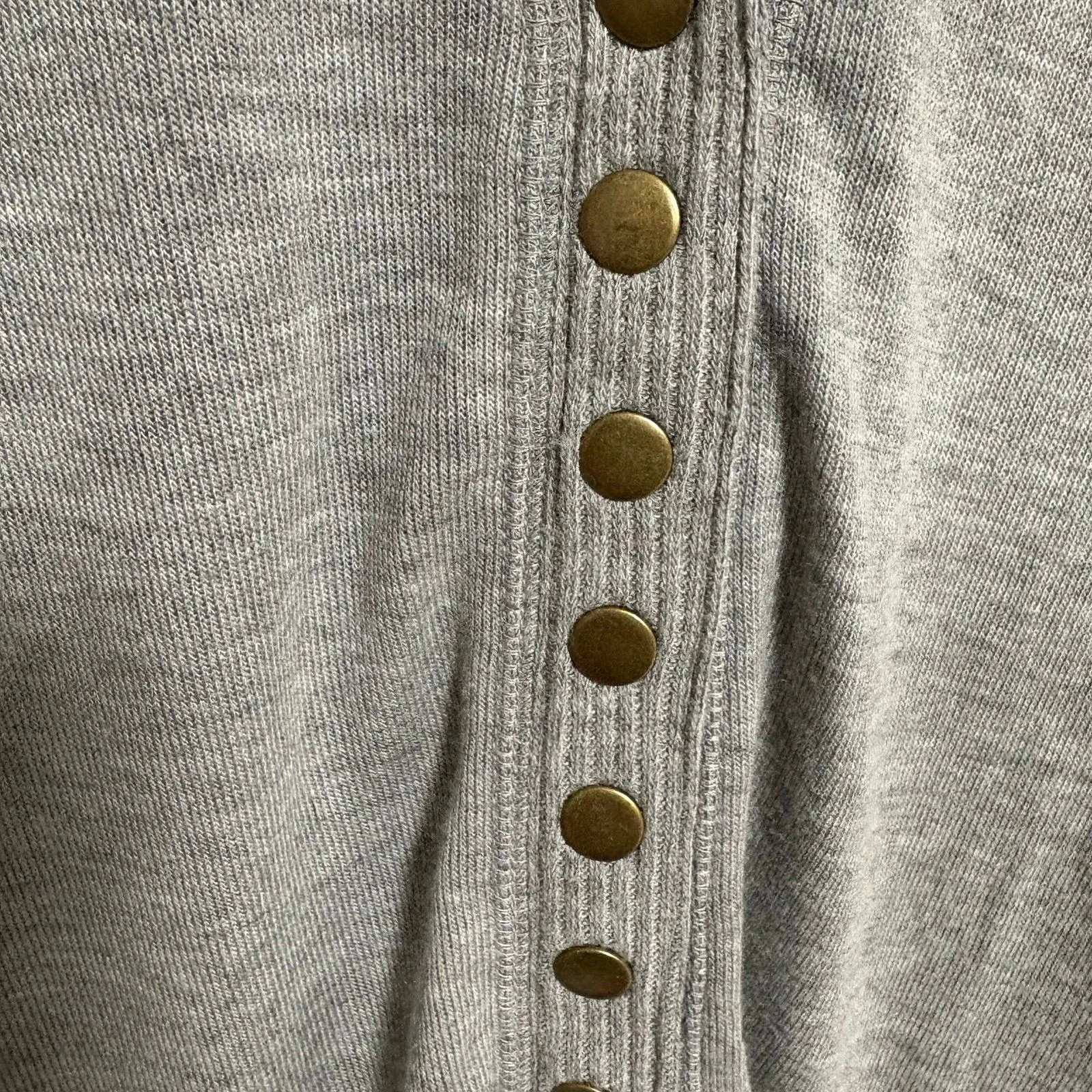 Oddly Gray Snap Front Cardigan Size Small‎ - Image 4