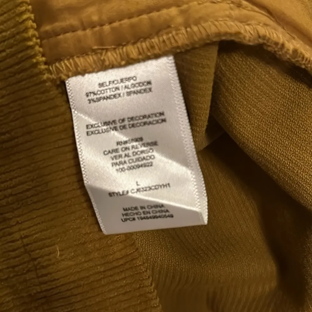 Copper Key (Dillard’s) Mustard Corduroy Mini Skirt - Image 4