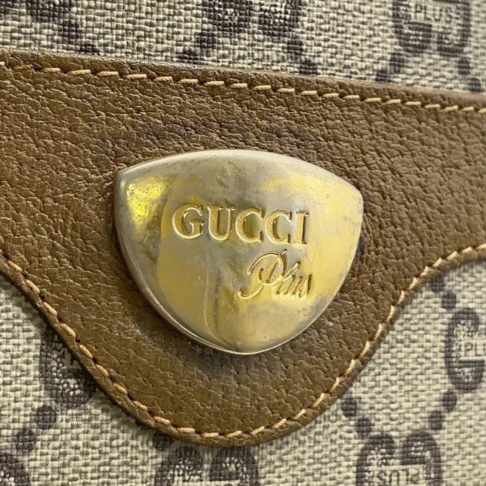 Gucci GG plus PVC/Leather tote bag COA - Image 4