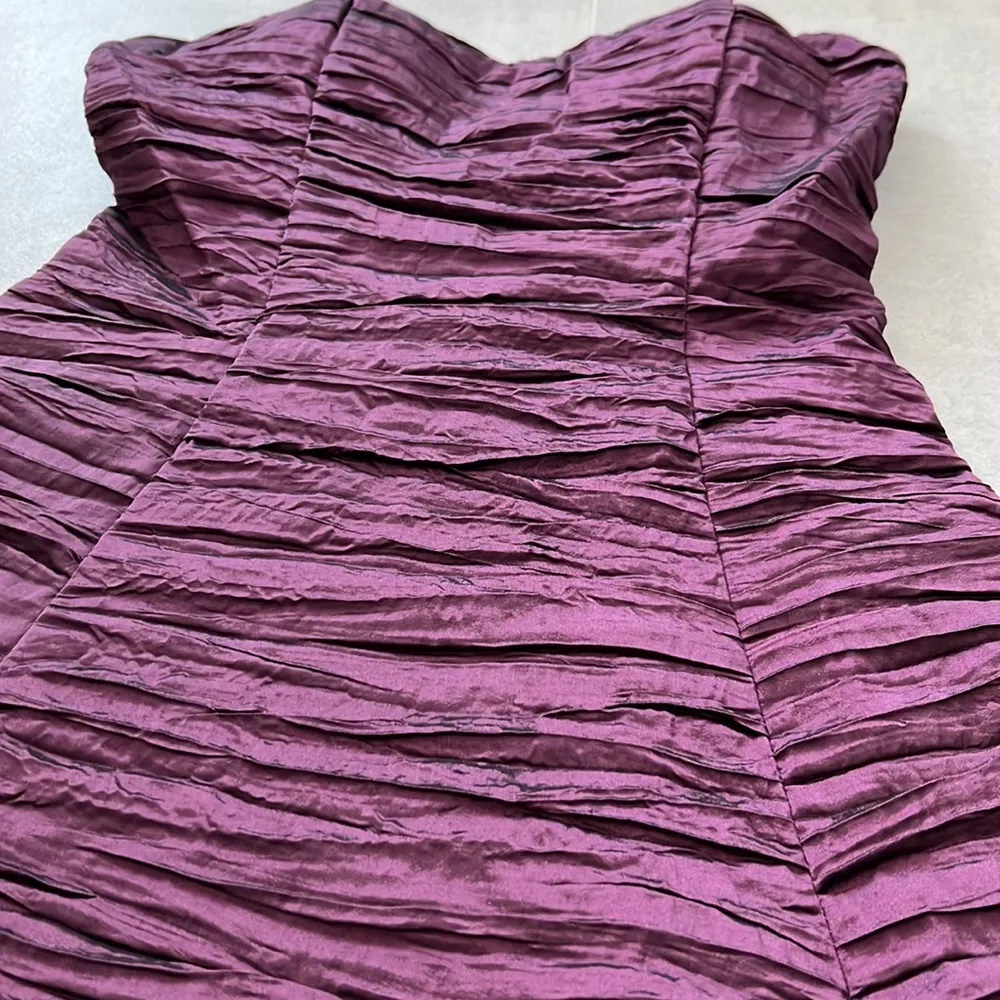 Brand new women purple violet cocktail dress adjustable back corset tight A line - Image 5