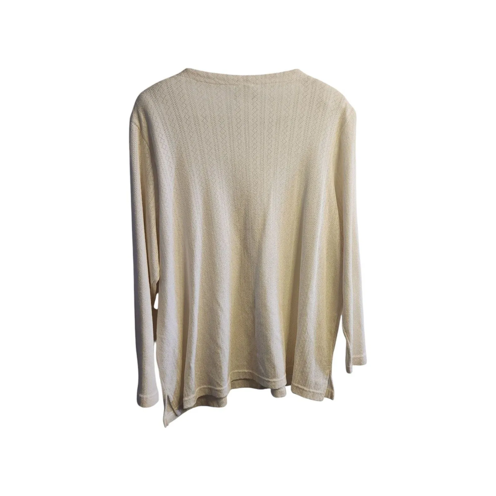 Bonworth  Crochet Knit Button Front Cardigan 2X - Image 4