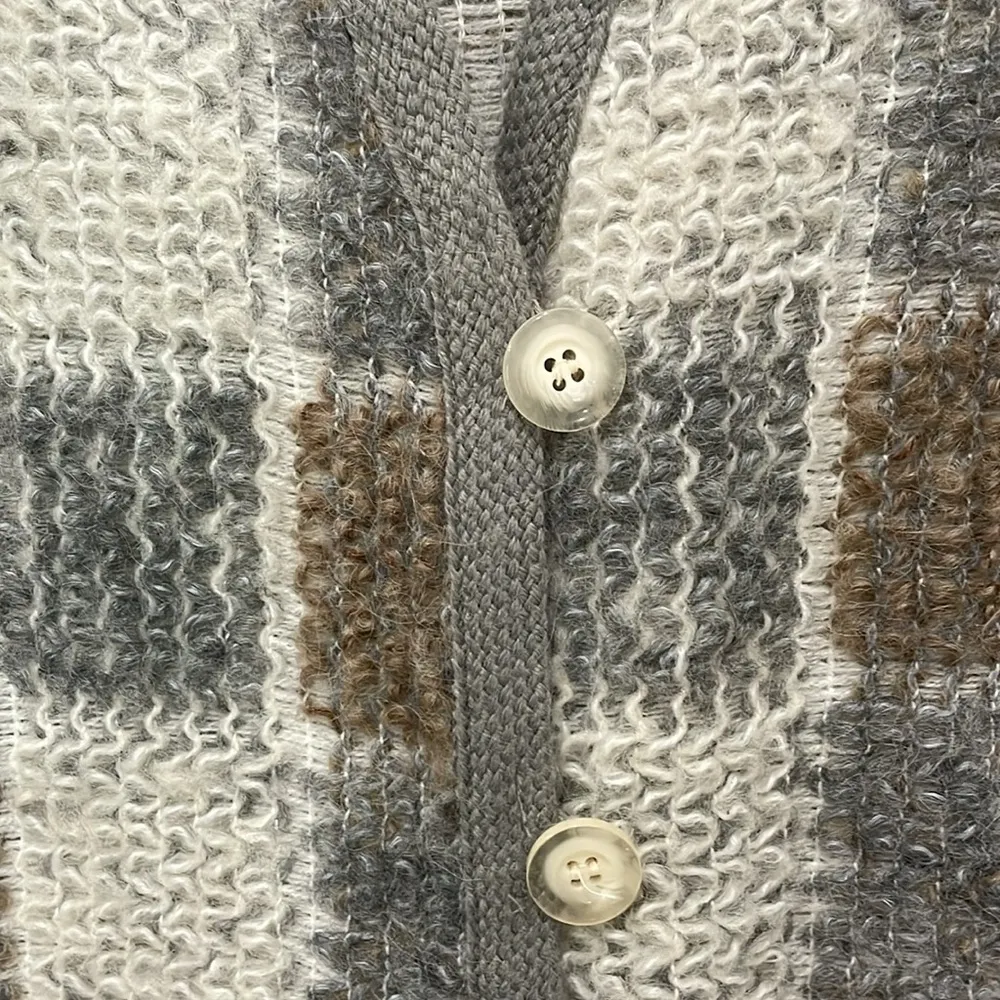 Koret Career Petites Union Made Vintage Lambswool Blend Cardigan Sweater Size SP - Image 7