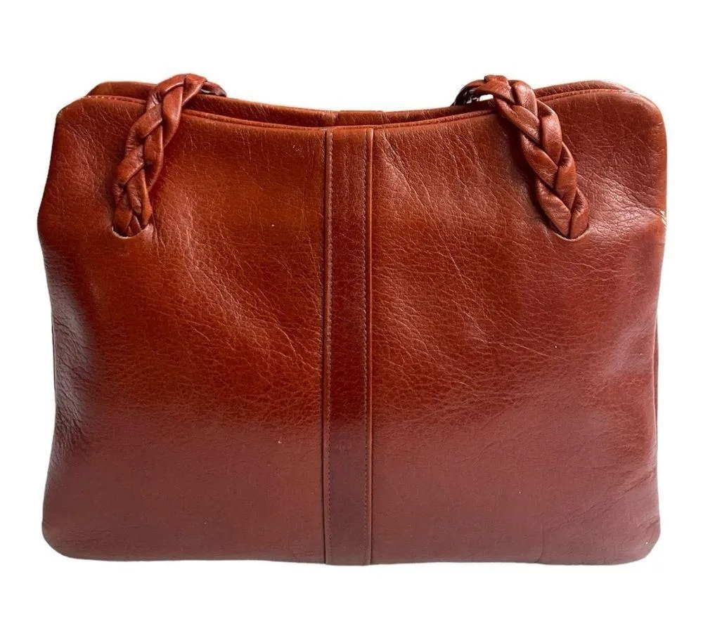 Vintage Jane Shilton Brown Leather Handbag, England, 1970's - Image 3